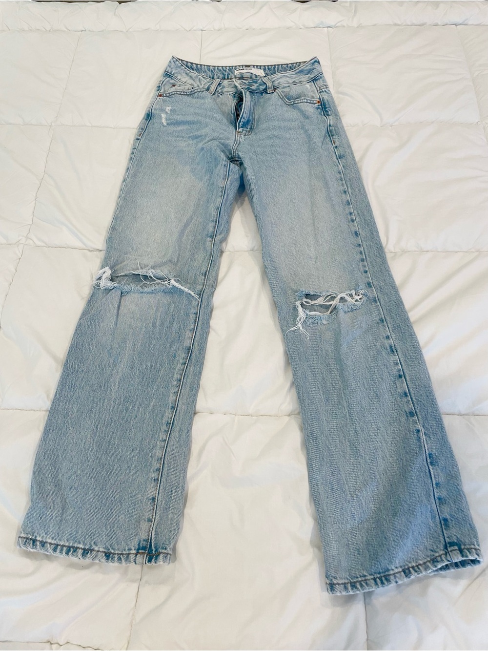 Garage Light Wash Blue Denim Jeans